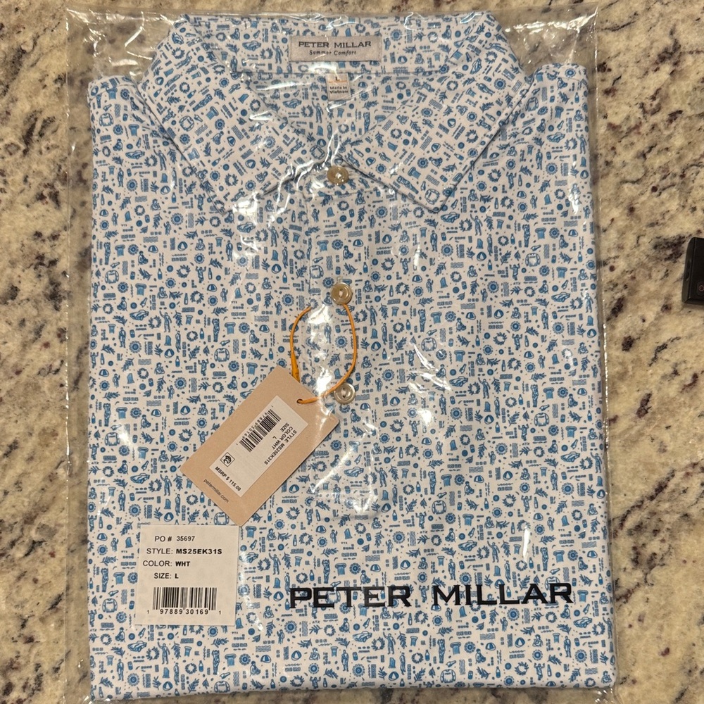 Peter Millar Toga Party Polo Men's Shirt NWT